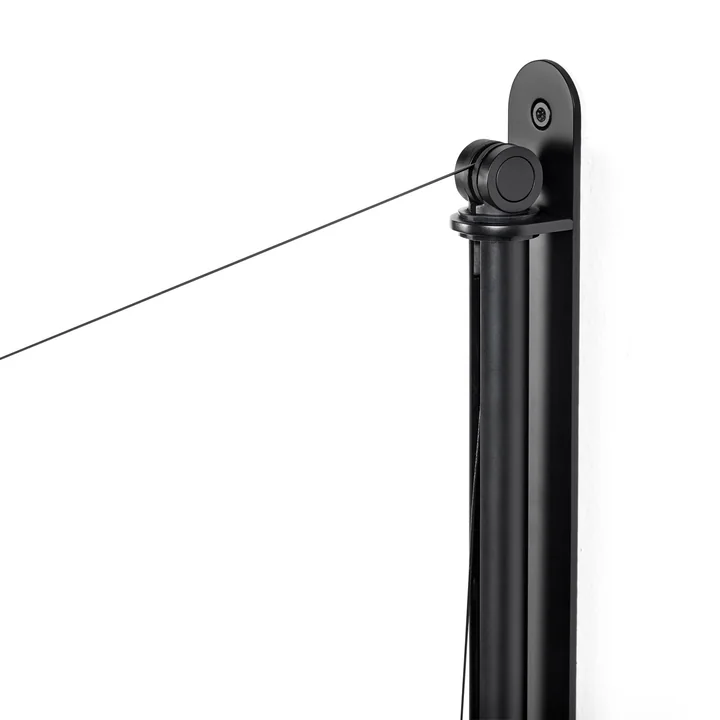 La lampe murale Fifty-Fifty, soft black by HAY