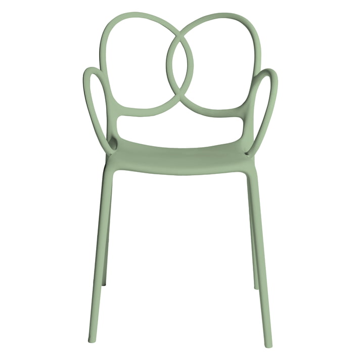 Sissi Chaise avec accoudoirs, vert de Driade