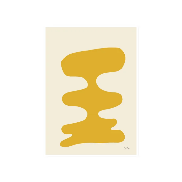 L' Soft Yellow affiche, 50 x 70 cm de Paper Collective