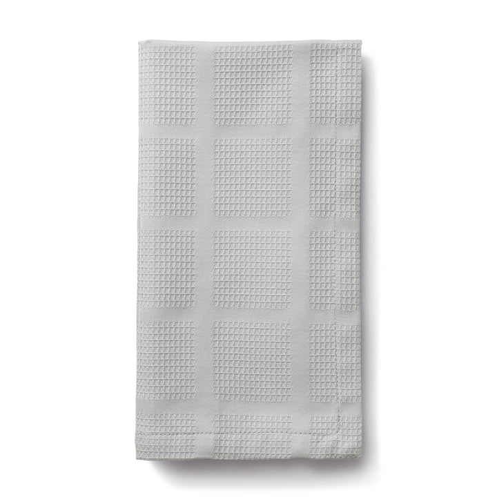 Brick Serviettes en tissu, 45 x 45 cm, gris de Juna