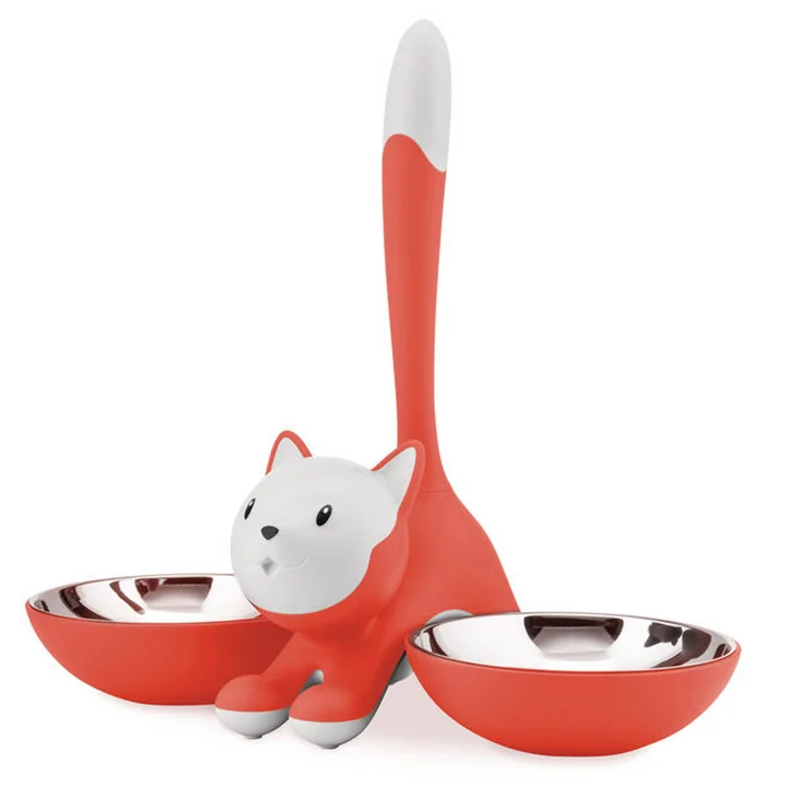 La gamelle pour chat Tigrito, rouge-orange de Alessi