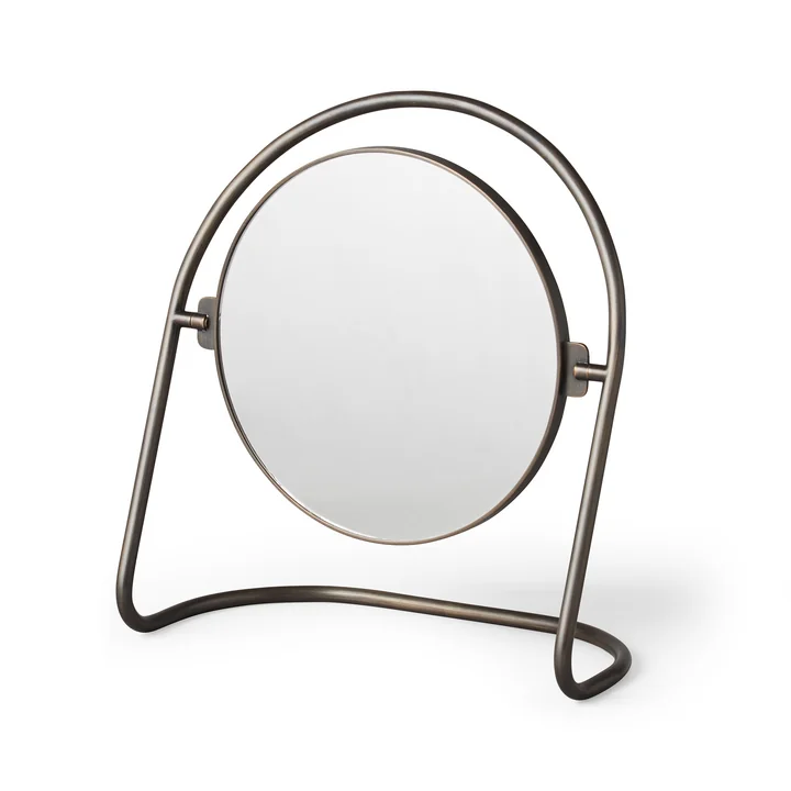 Le miroir de table Nimbus, laiton bronze de Audo