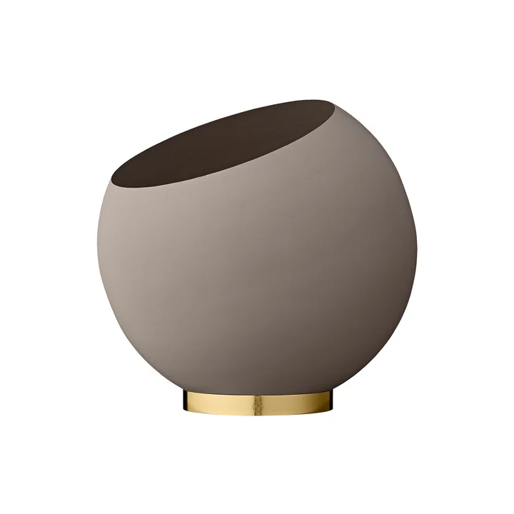 Le pot de fleurs Globe, taupe de AYTM