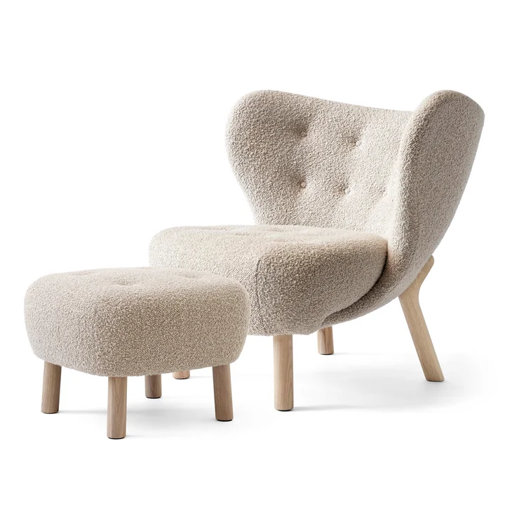 Le Little Petra VB1, Incl. Pouf ATD1, Karakorum 003 / White 1 de & Tradition