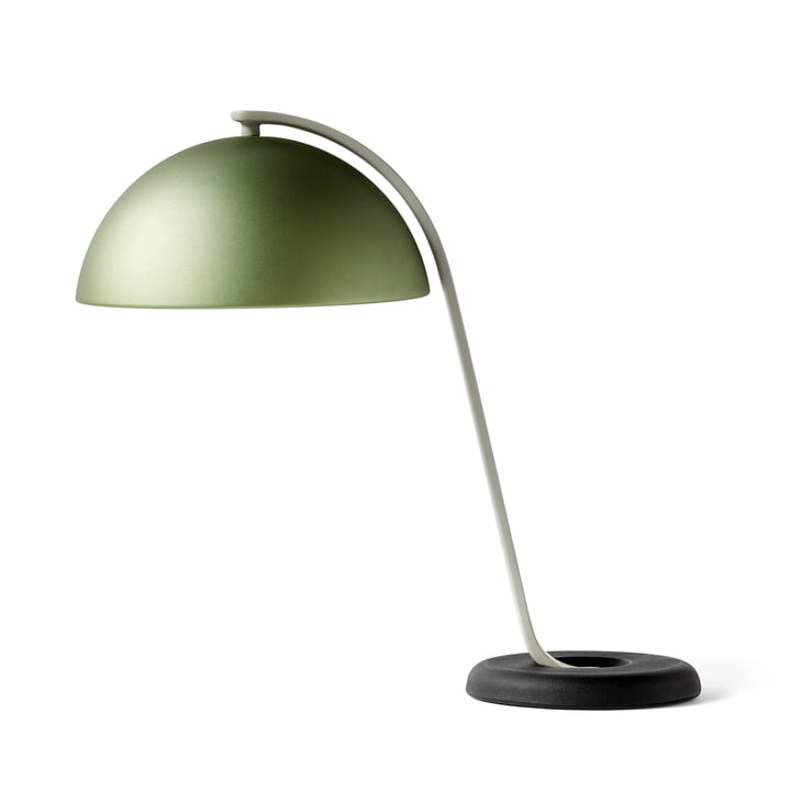 La lampe de table Cloche, vert menthe / noir de Hay