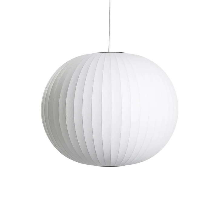 Nelson Ball Suspension boule M, Ø 4 8. 5 x H 3 9. 5 cm, blanc cassé par HAY