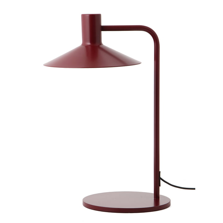 La lampe de table de Minneapolis de Frandsen en vin rouge mat