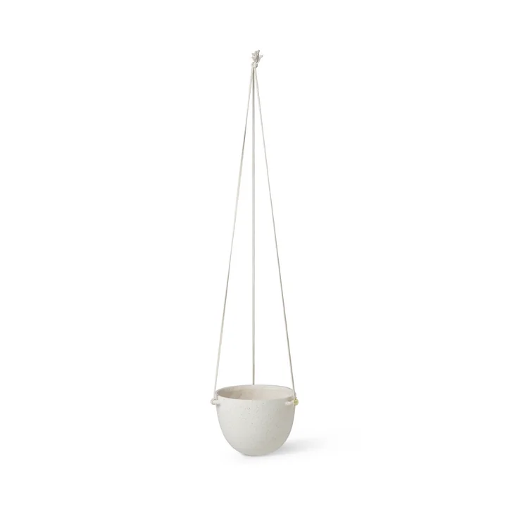 Ferm Living - Speckle Pot de fleurs suspendu, Ø 20,5 cm, off-white