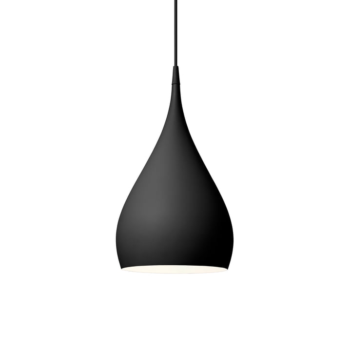 Lampe à suspension tournante BH1 Ø 25 cm de & tradition en noir mat