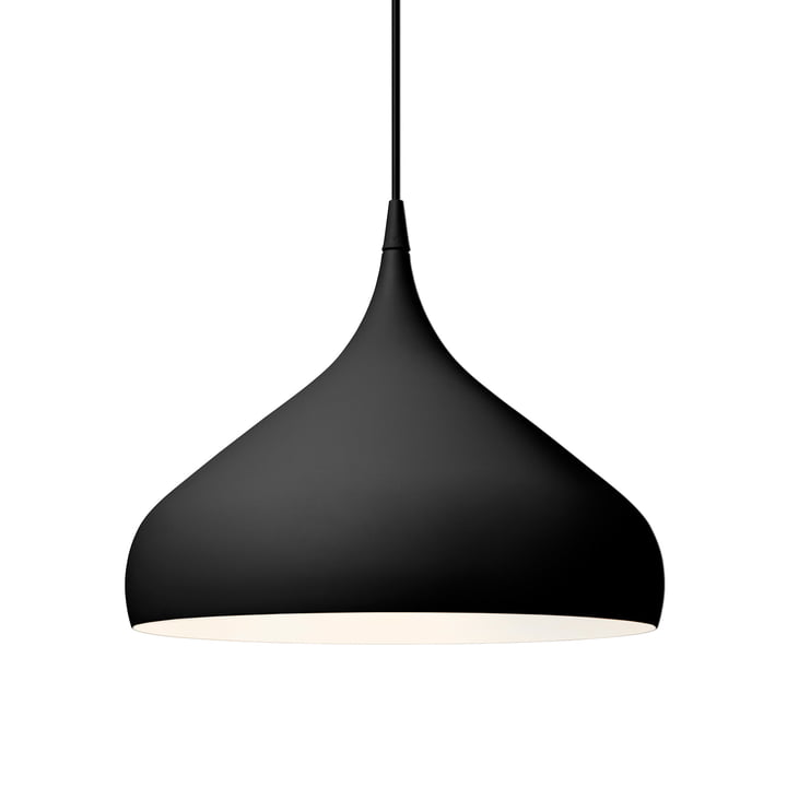 Lampe à suspension tournante BH2 Ø 40 cm de & tradition en noir mat