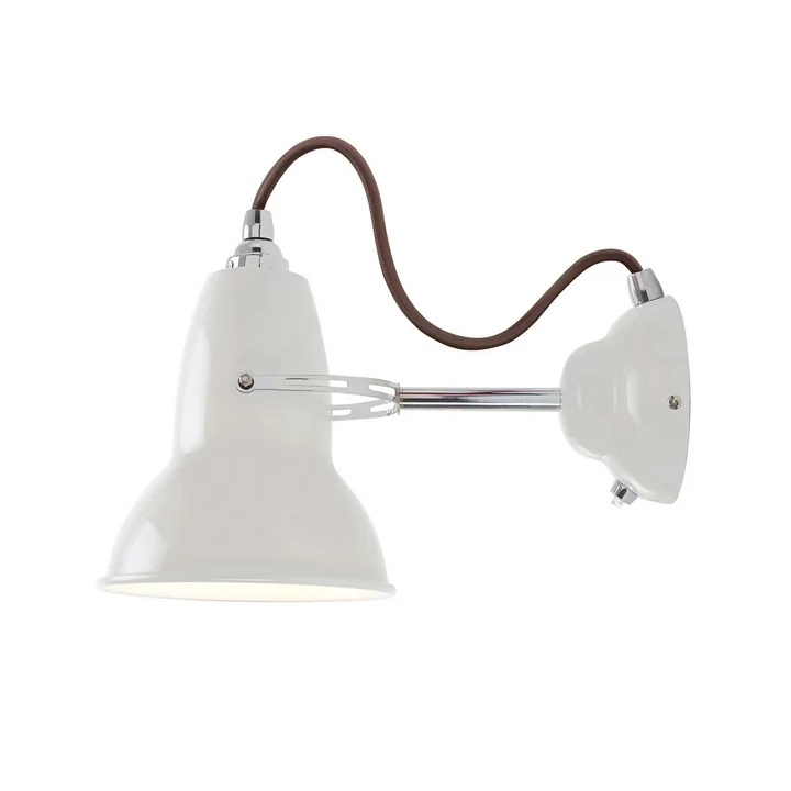 Original 1227 Applique murale, câble gris, Linen White de Anglepoise