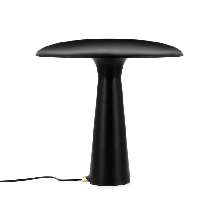 La lampe de table de l'abri de Normann Copenhagen en noir