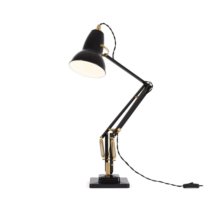Original 1227 Lampe de table en laiton, Jet Black de Anglepoise