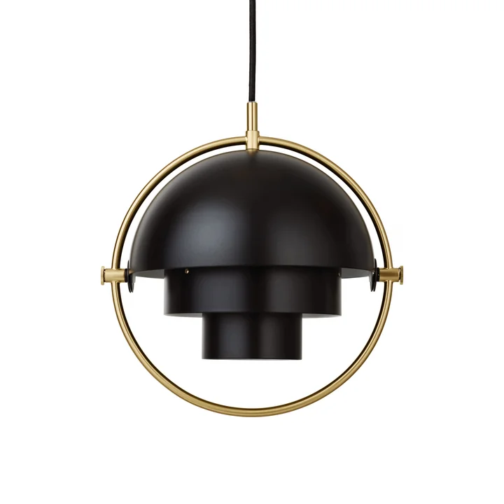 Multi-Lite Lampe suspendue S Ø 22,5 cm par Gubi en laiton / noir