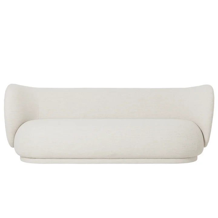 Le canapé 3 places Rico de Ferm Living en Bouclé, off-white