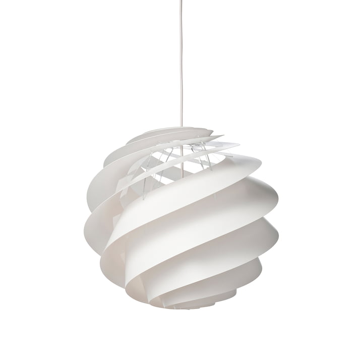Swirl 3 Lampe à suspension Ø 40 cm de Le Klint en blanc
