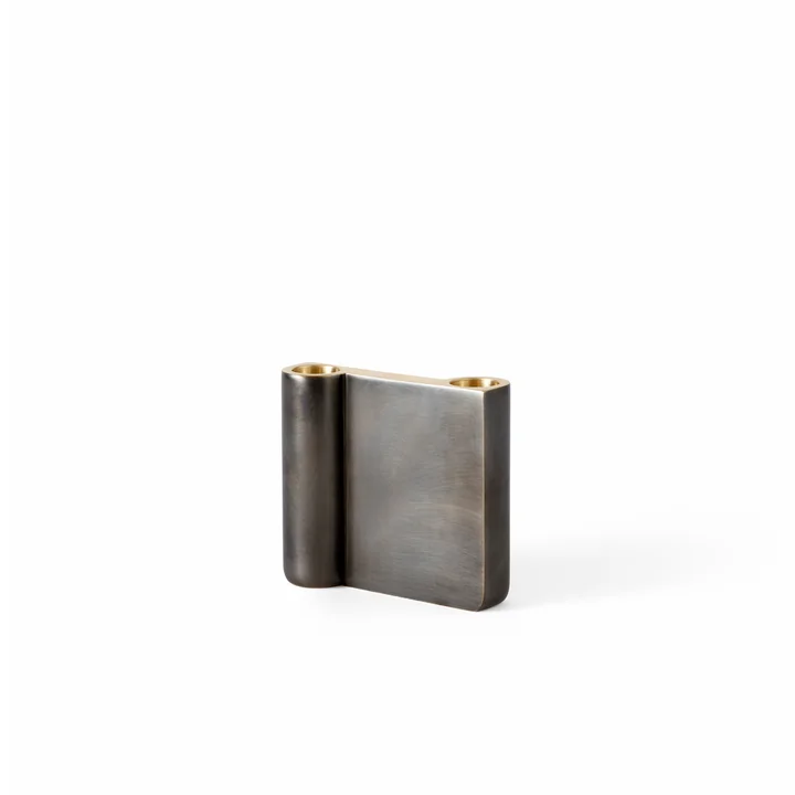 Le petit bougeoir Collect de & Tradition, en laiton bronzé