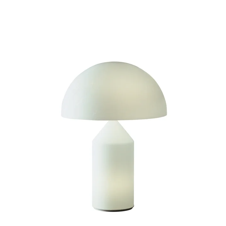 Atollo Lampe de table 236, verre opalin de Oluce