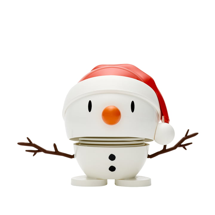 Santa Snowman , petit / blanc de Hoptimist