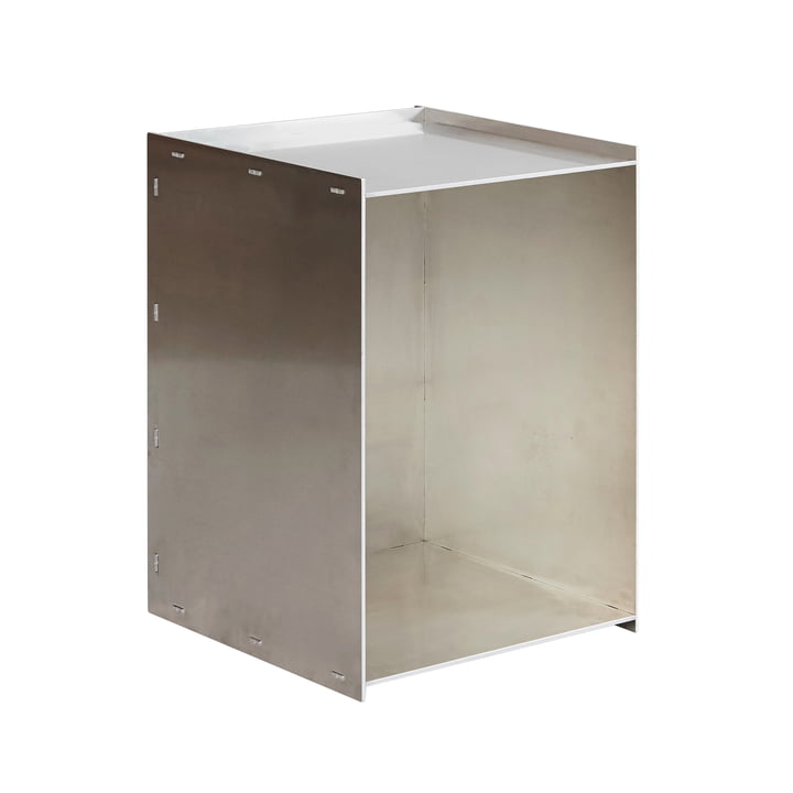 Rivet Box Table latérale, aluminium de Frama