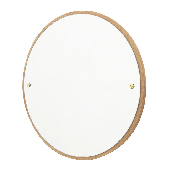 CM-1 Circle miroir mural Ø 60 cm, chêne huilé de Frama