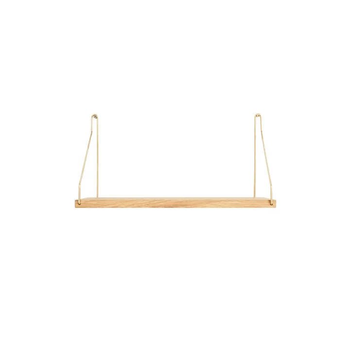 Shelf Étagère 40 x 20 cm, chêne / laiton de Frama