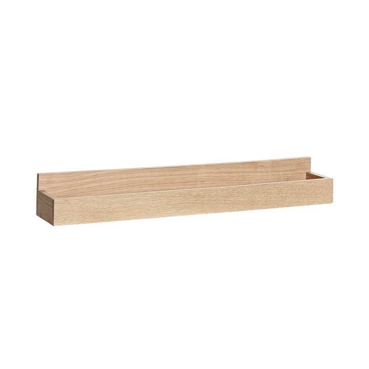 Cimaise petite longueur 60 cm, chêne, naturel de Hübsch Interior