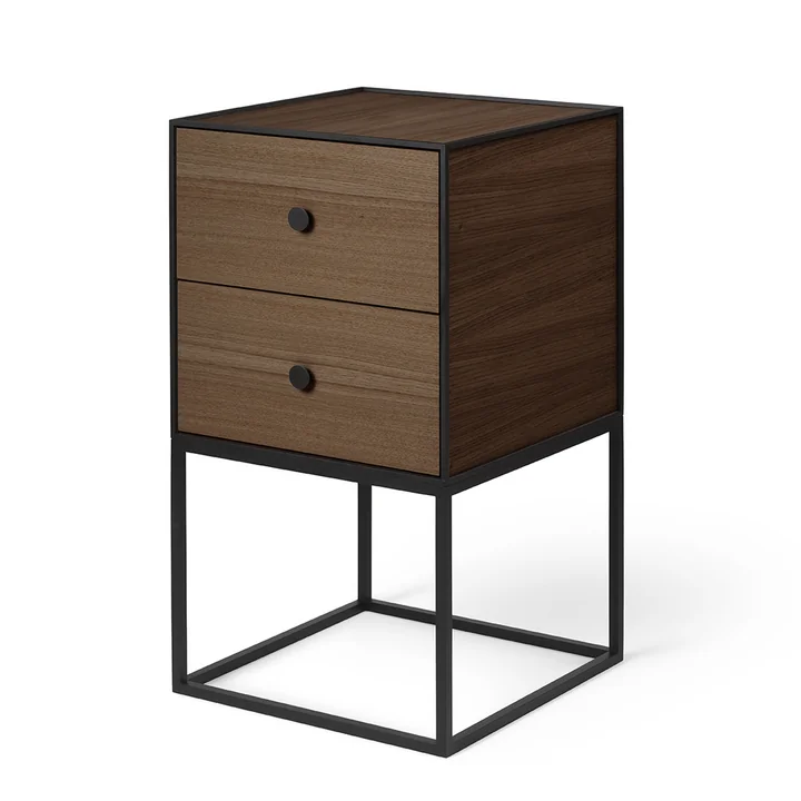 Frame Sideboard 35 (y compris 2 tiroirs), chêne fumé de Audo