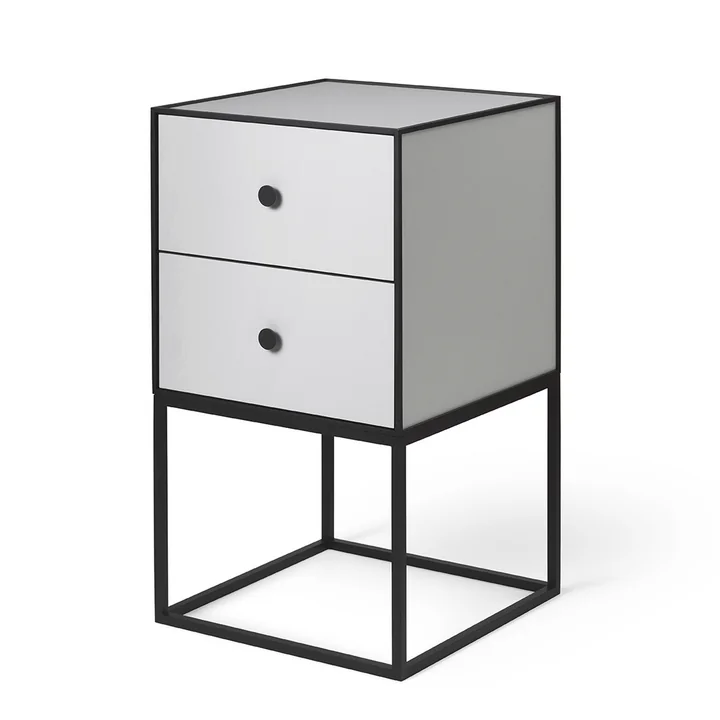 Frame Sideboard 35 (y compris 2 tiroirs), gris clair de Audo