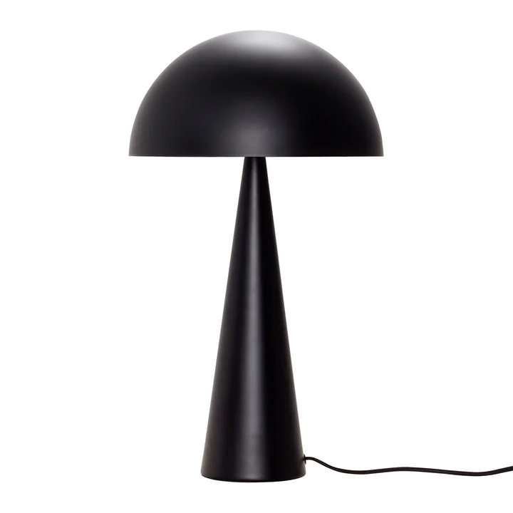 Lampe de table, noire, grande de Hübsch Interior