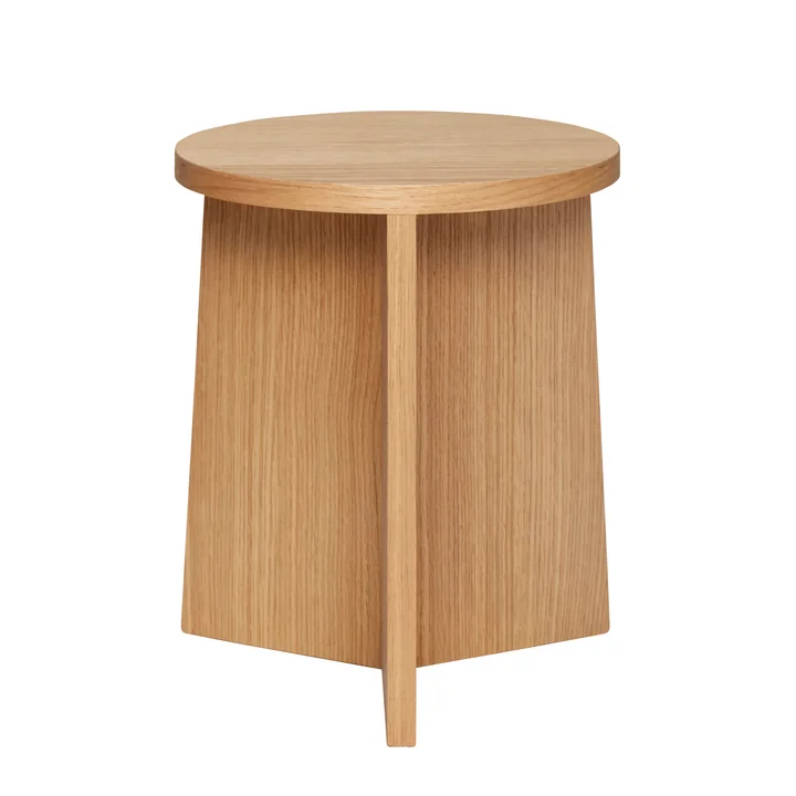 Tabouret hauteur 42 cm, chêne, naturel de Hübsch Interior