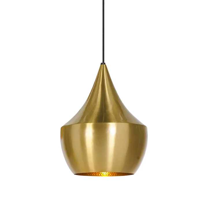Suspension lumineuse Beat Light Fat de Tom Dixon en laiton