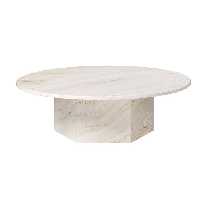 Epic Coffee Table, Ø 110 cm, blanc neutre par Gubi