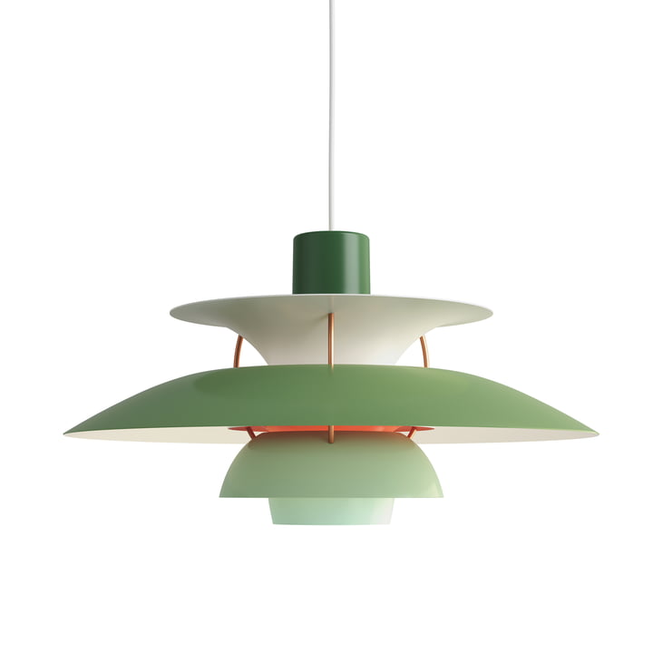Die Louis Poulsen - PH 5 Lampe suspendue en hues of green