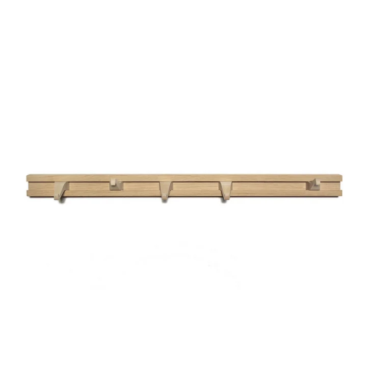Le portemanteau Anderl de side by side en chêne / érable, L 60 cm