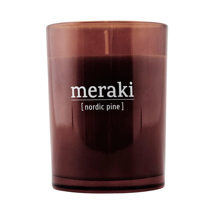 La bougie parfumée Nordic pine de Meraki , Ø 8 cm