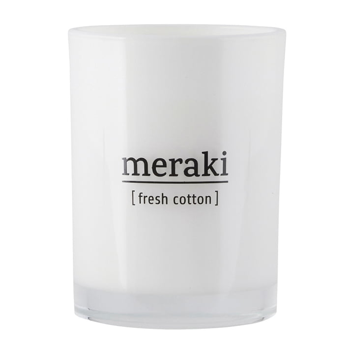 La bougie parfumée Fresh Cotton de Meraki , Ø 8 cm