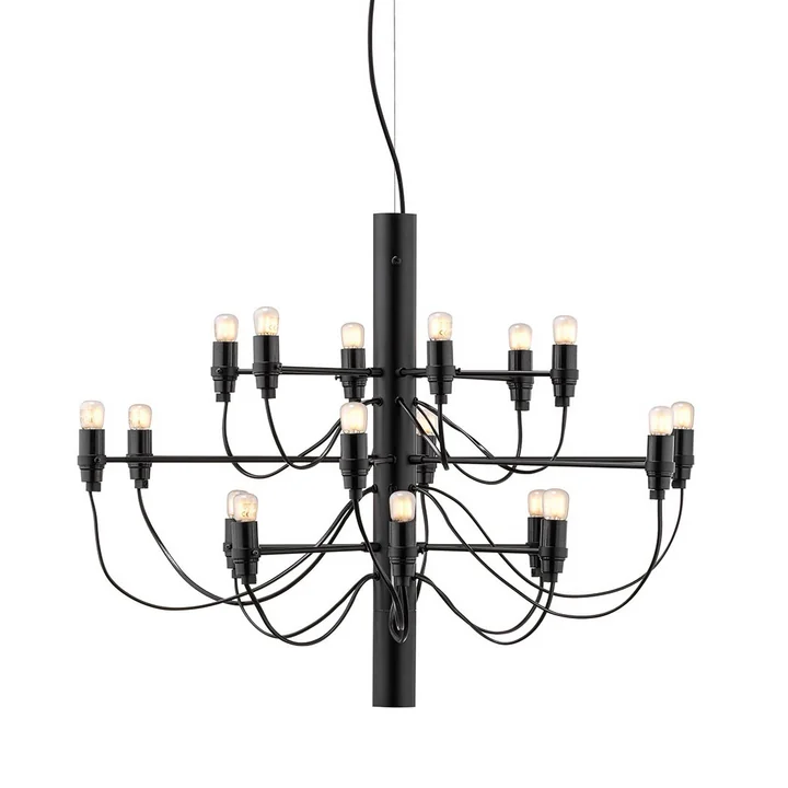 Le lustre 2097/18 de Flos en noir mat (frosted)