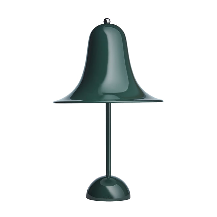 La lampe de table Pantop de Verpan en vert foncé