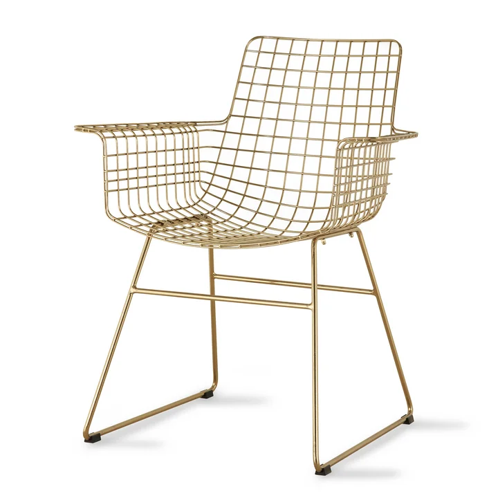 Wire Arm Chair, laiton de HKliving