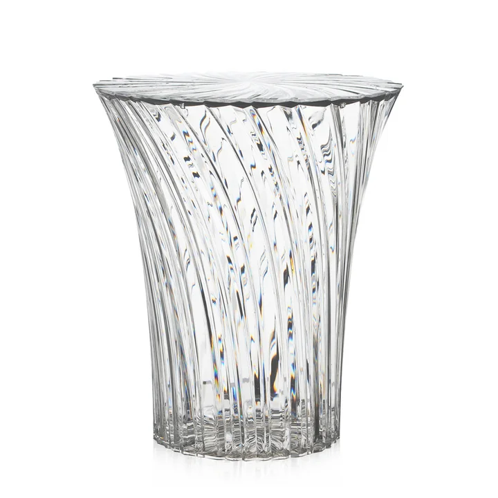 Sparkle Tabouret et table d'appoint Ø 38 cm de Kartell en cristal