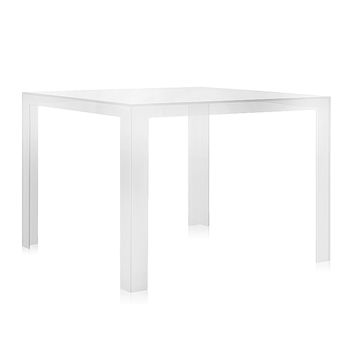 Invisible Table à manger 100 x 100 cm de Kartell en clair