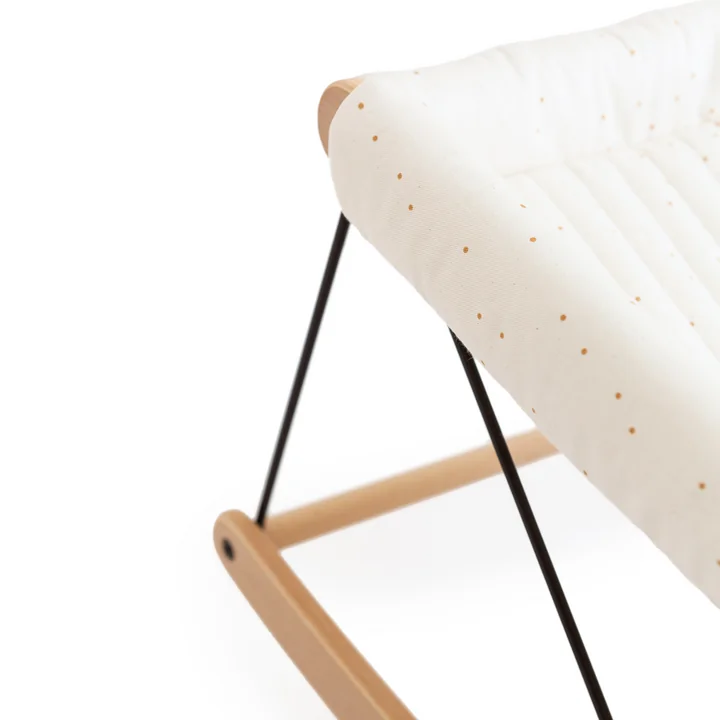 Growing Green Transat avec coussin de Nobodinoz en honey sweet dots natural