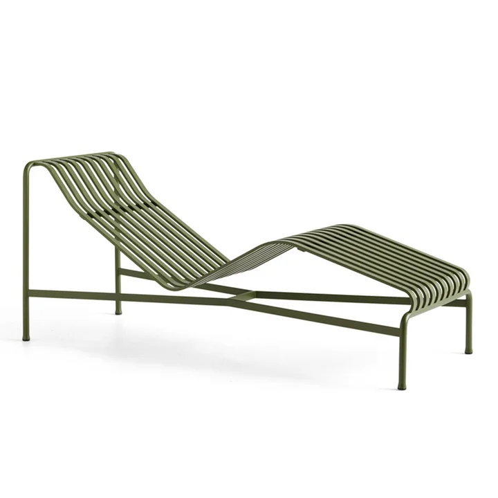 Palissade Chaise Longue Chaise Longue, olive de HAY