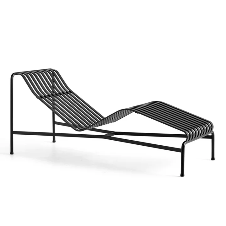 Palissade Chaise Longue Chaise Longue, anthracite de HAY