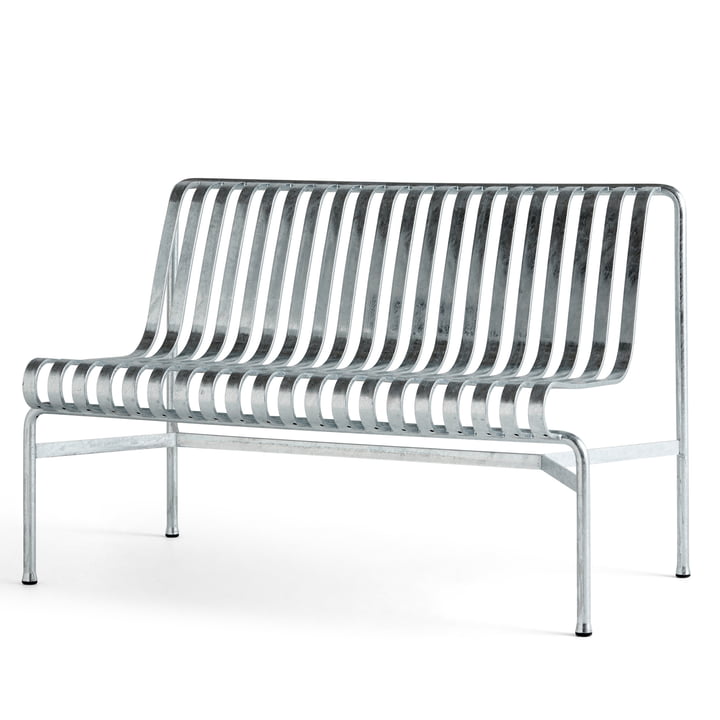 Palissade Dining Bench sans accoudoirs, hot galvanised de Hay