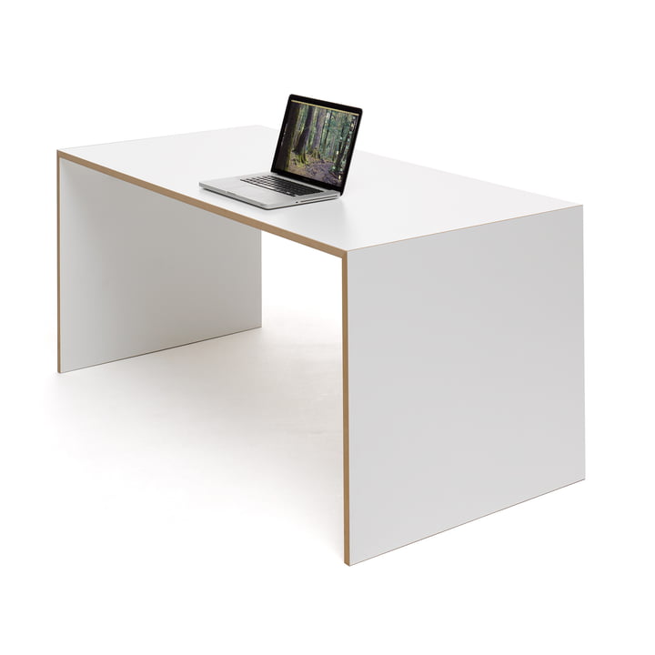 freistell Table 160 x 80 cm de Tojo en blanc