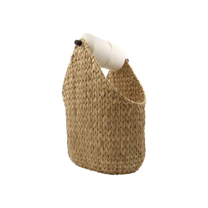 Le porte-papier hygiénique de House Doctor en osier de raphia, nature