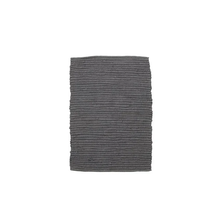 Le tapis Chindi de House Doctor en gris, 90 x 60 cm