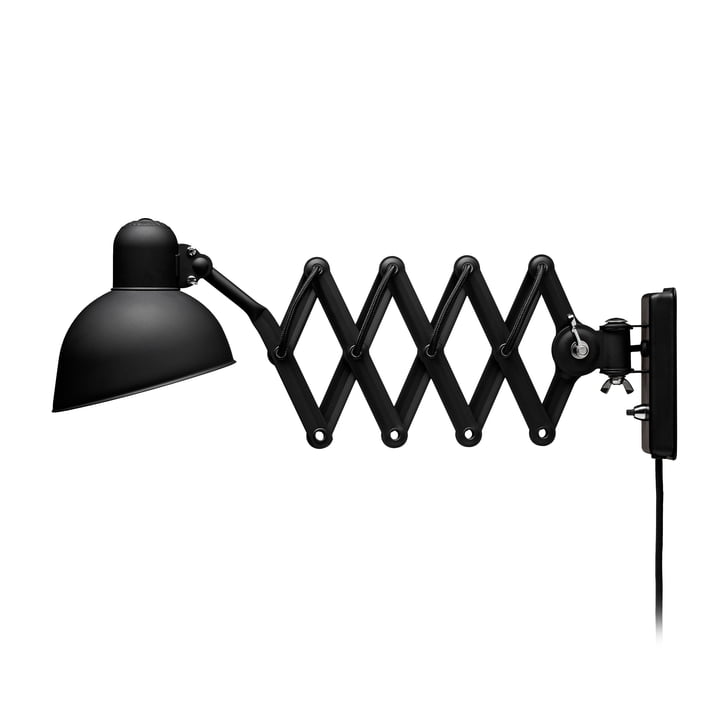 KAISER idell 6718 Lampe à ciseaux Applique murale de Fritz Hansen en noir mat